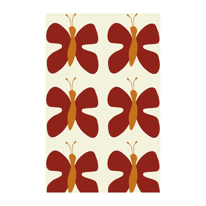 Fjäril tafelzeil - Rood - Arvidssons Textil