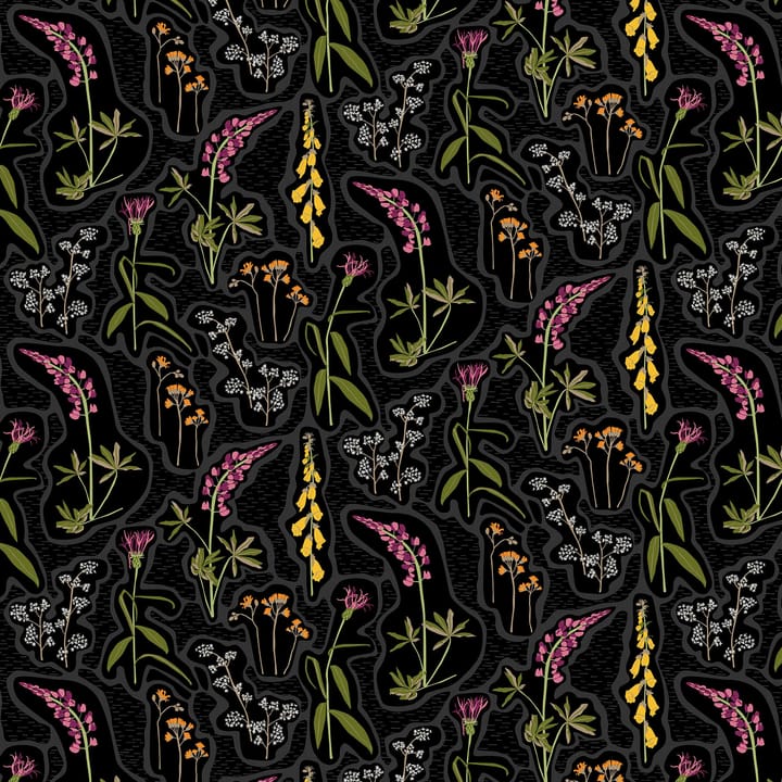 Florens tafelzeil - Zwart-multi - Arvidssons Textil
