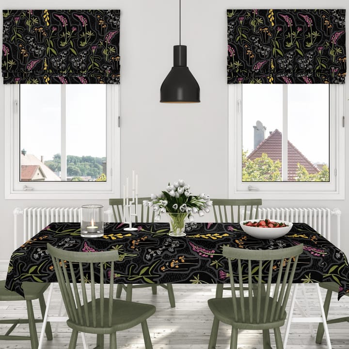 Florens tafelzeil - Zwart-multi - Arvidssons Textil