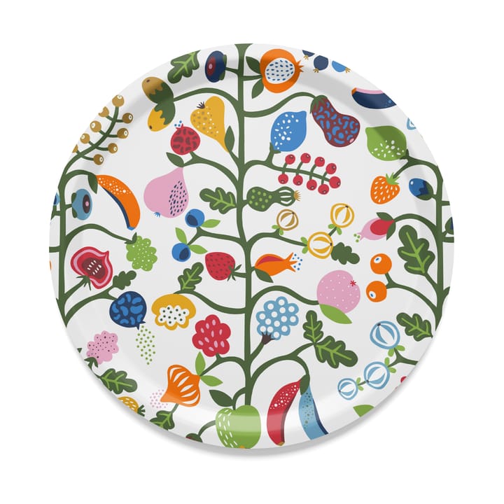 Fruktträdgården dienblad Ø31 cm - Multi - Arvidssons Textil