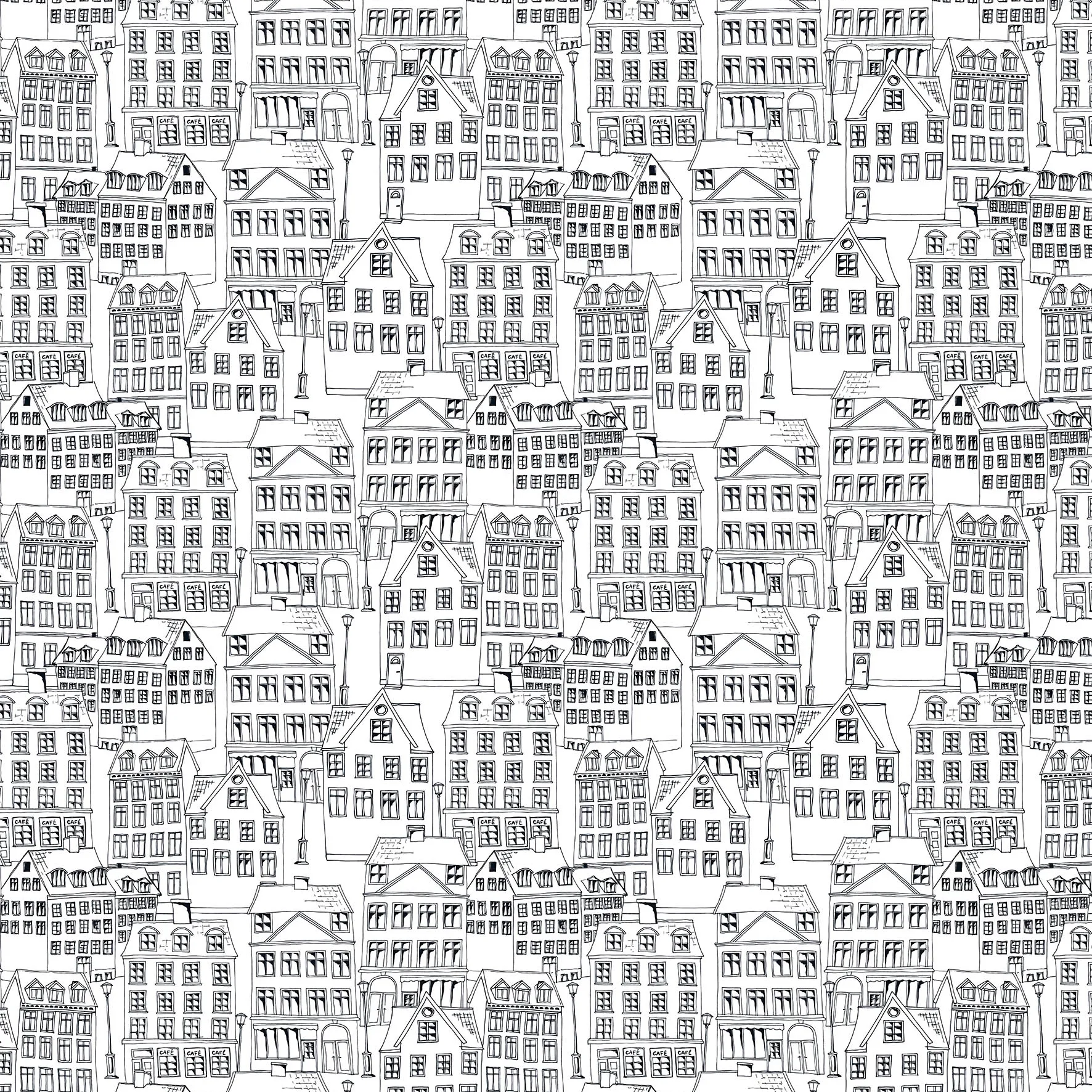 Gamlastan stof, Zwart-wit Arvidssons Textil
