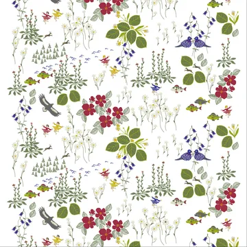 Himlajorden stof - wit - Arvidssons Textil