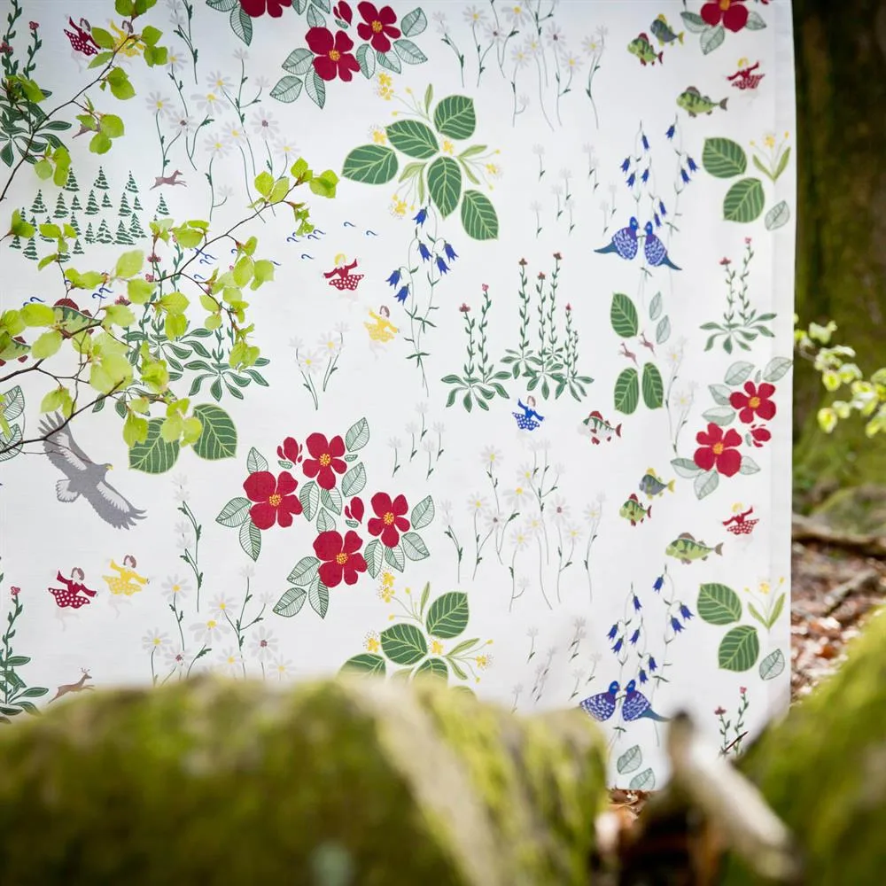 Himlajorden stof, wit Arvidssons Textil