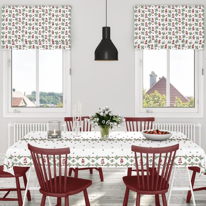 Hjärtans jul bård tafelzeil - Off white - Arvidssons Textil