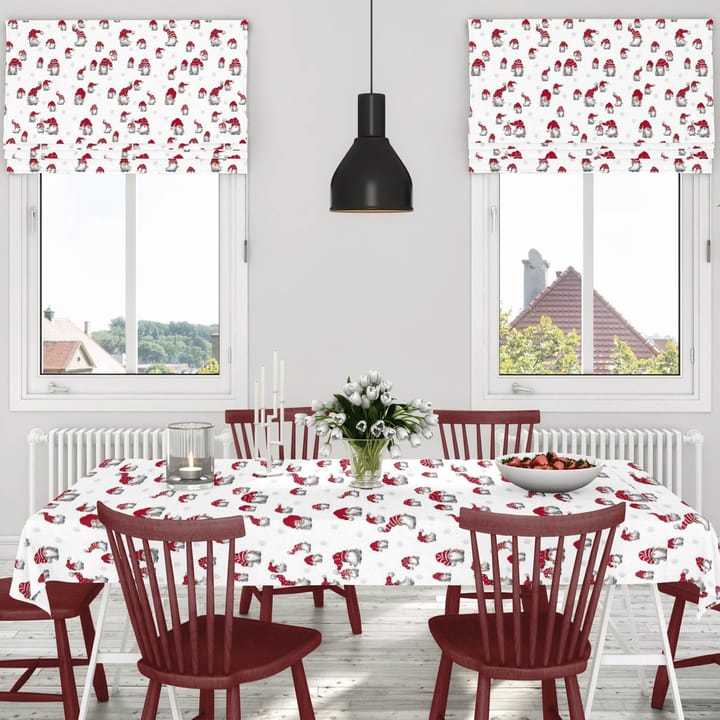 Julian tafelzeil, Off white-rood Arvidssons Textil