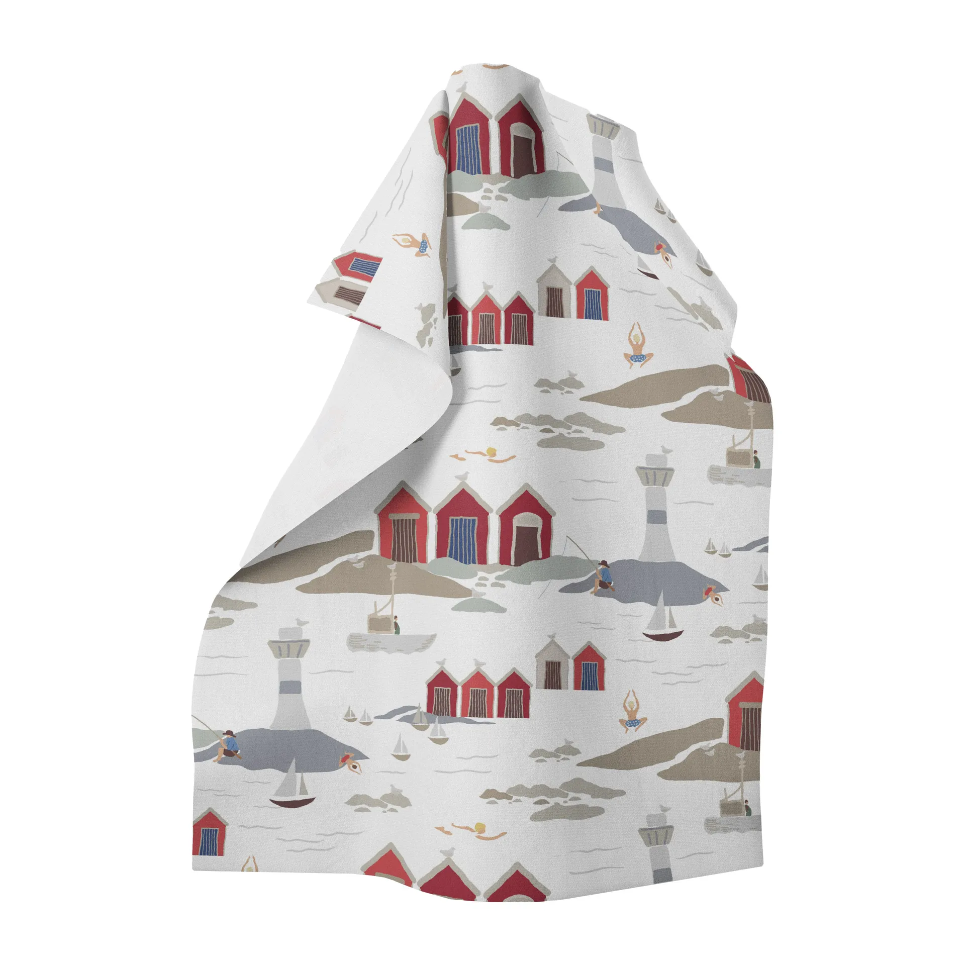 Kust keukenhanddoek 65x85 cm, Wit Arvidssons Textil