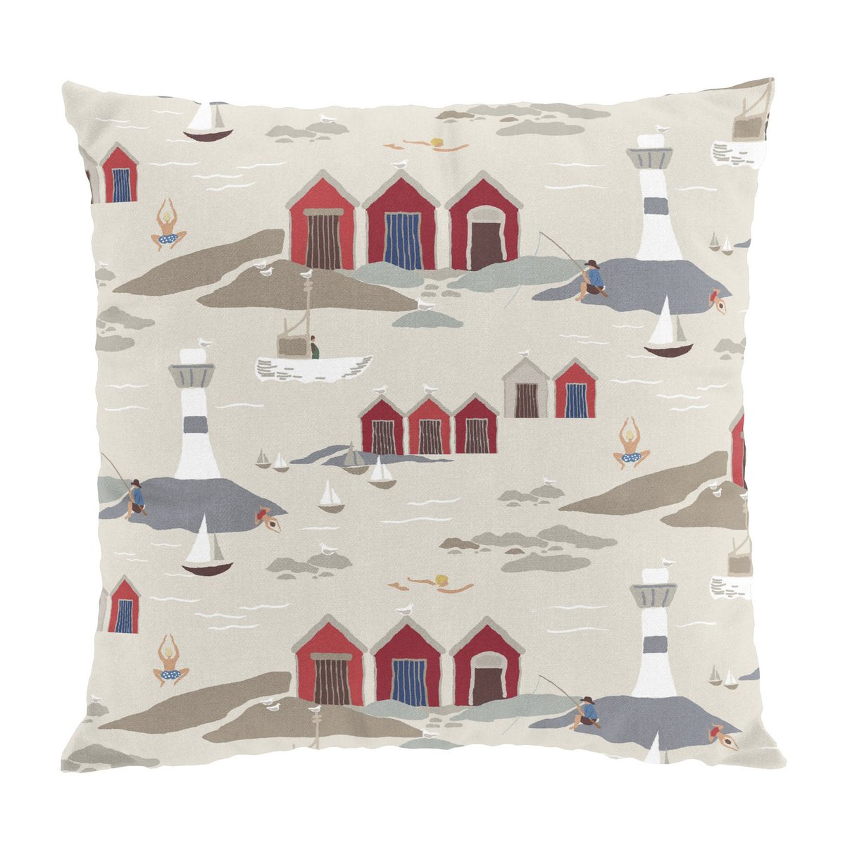 Arvidssons Textil Kust kussenhoes 47x47 cm Beige | Scandinavisch Interieur | Kussenhoezen | Beige