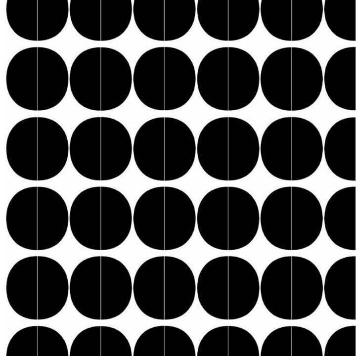 Lane stof - zwarte cirkels - Arvidssons Textil
