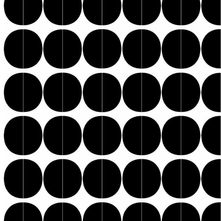 Lane stof, zwarte cirkels Arvidssons Textil