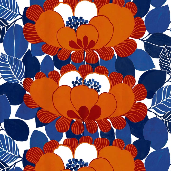 Leia stof - Roestrood-blauw - Arvidssons Textil