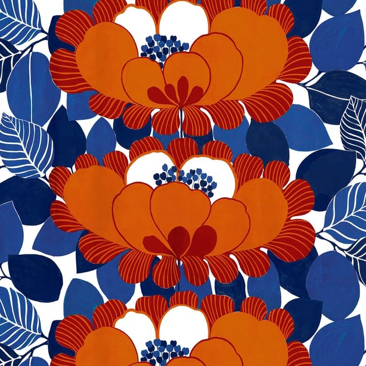 Leia stof, Roestrood-blauw Arvidssons Textil
