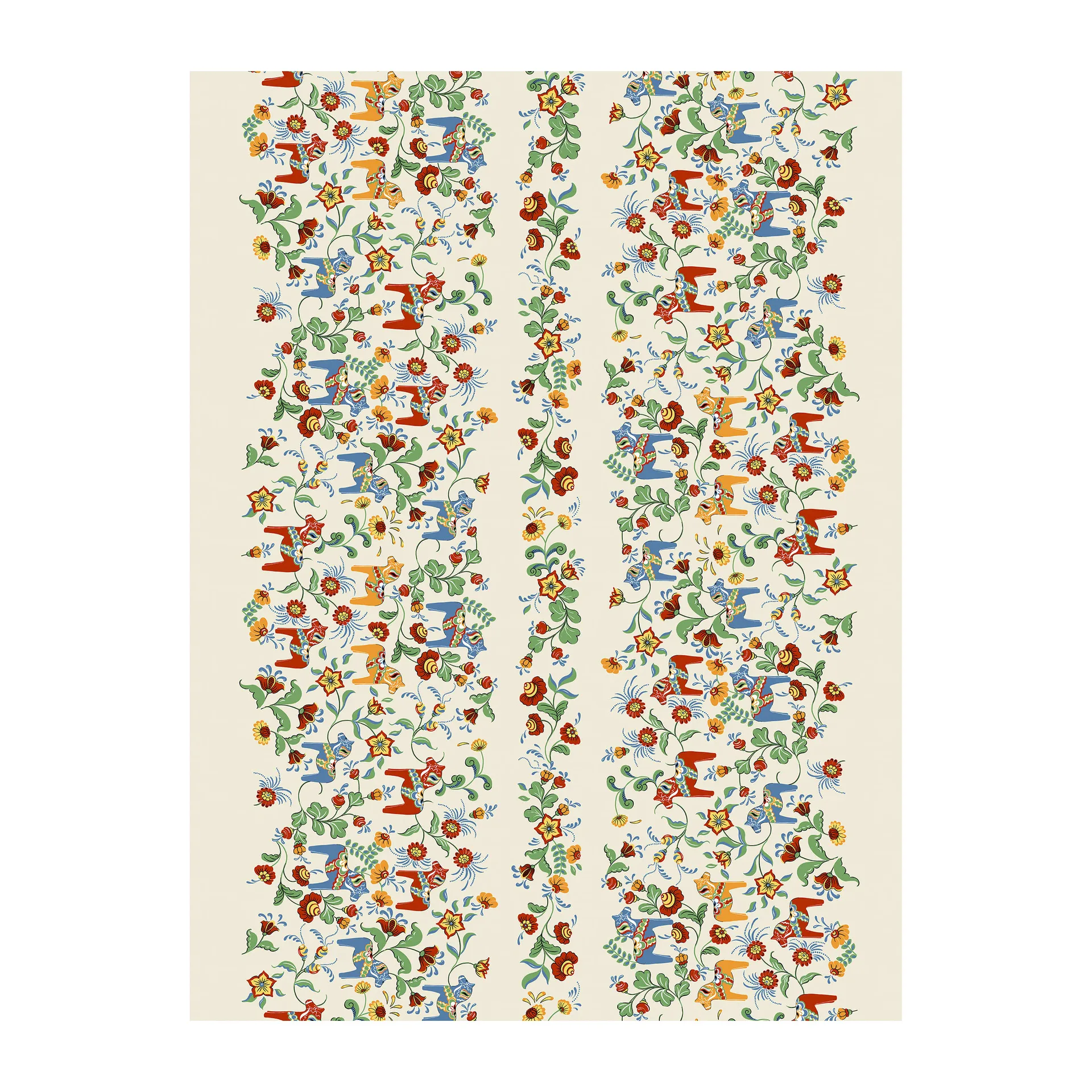 Leksand Bård stof, Beige Arvidssons Textil