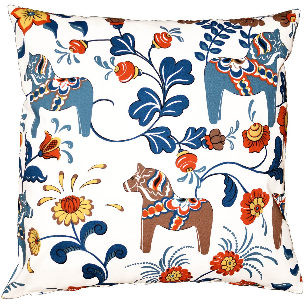 Arvidssons Textil Leksand kussenhoes Geel-oranje | Scandinavisch Interieur | Kussenhoezen | Multi