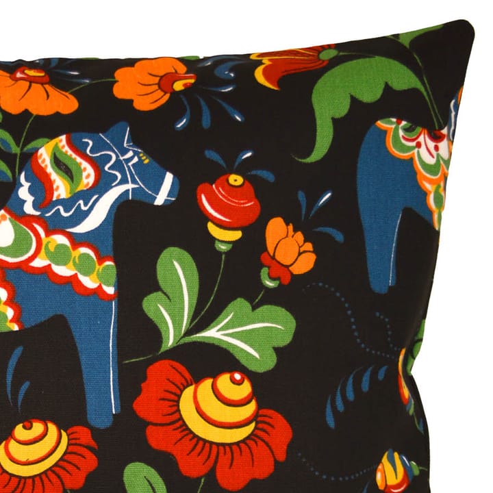 Leksand kussenhoes, zwart Arvidssons Textil