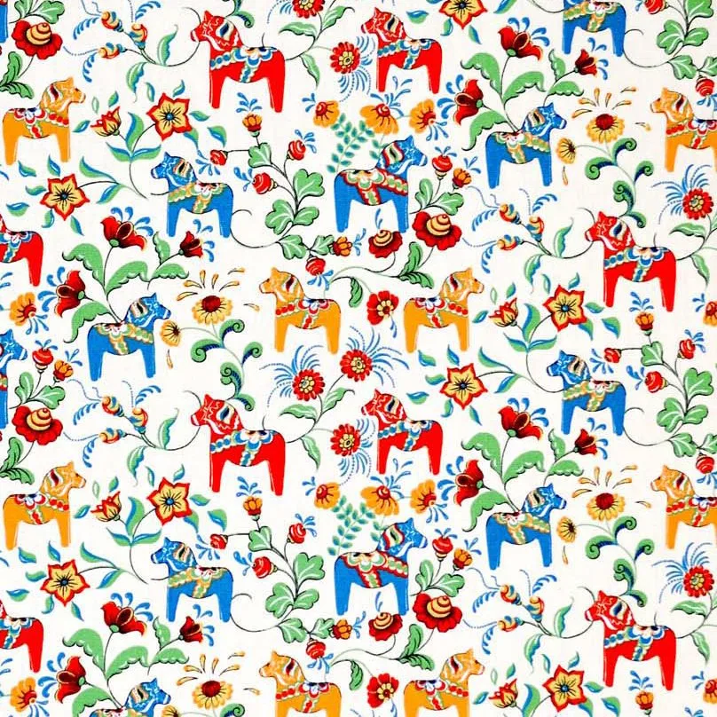 Leksand mini stof, beige Arvidssons Textil