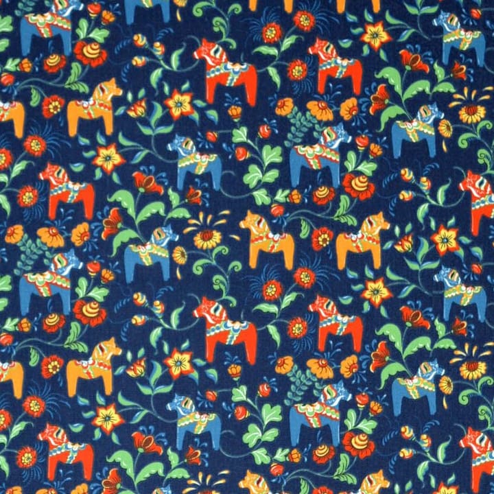 Leksand mini stof, blauw Arvidssons Textil