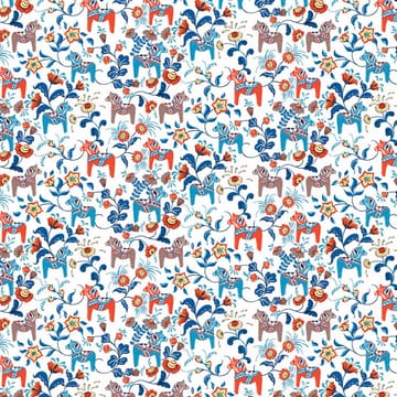 Leksand mini stof - oranje - Arvidssons Textil