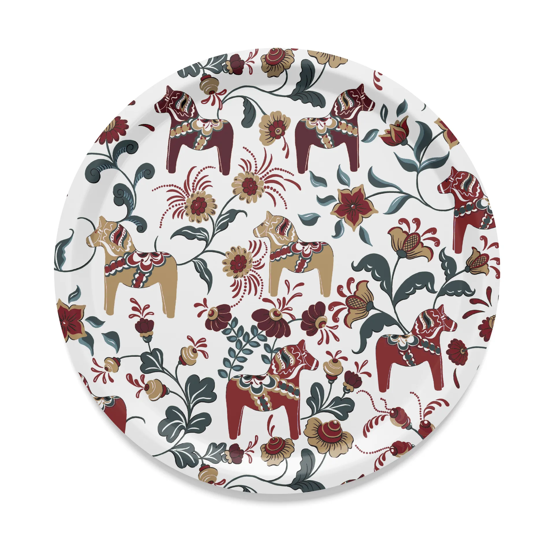 Leksand rond dienblad Ø31 cm, Jubileumeditie 30 jaar Arvidssons Textil