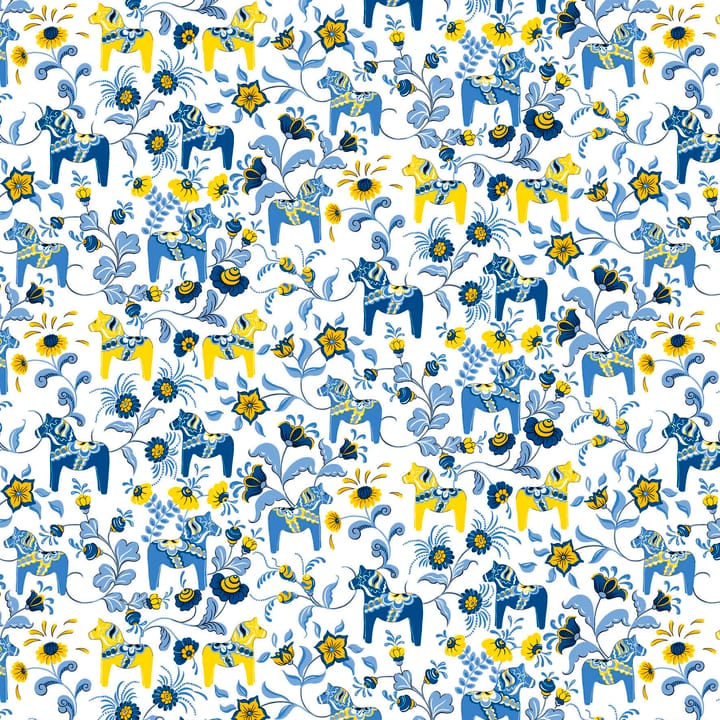 Leksand tafelzeil - Geel-blauw - Arvidssons Textil