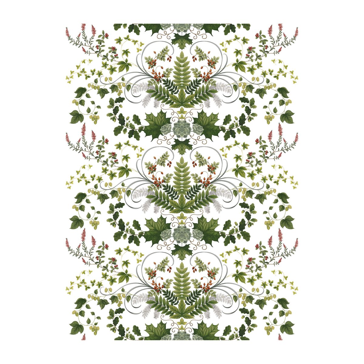 Arvidssons Textil Lövsång tafelzeil Groen | Scandinavisch Interieur | Stoffen | Groen