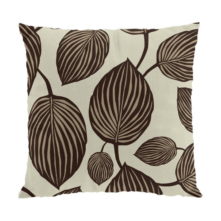Lyckans blad kussenhoes 45x45 cm - Kastanjebruin - Arvidssons Textil