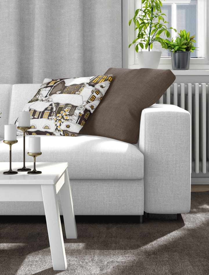 Lyckeby kussenhoes 43x43 cm, Bruin Arvidssons Textil