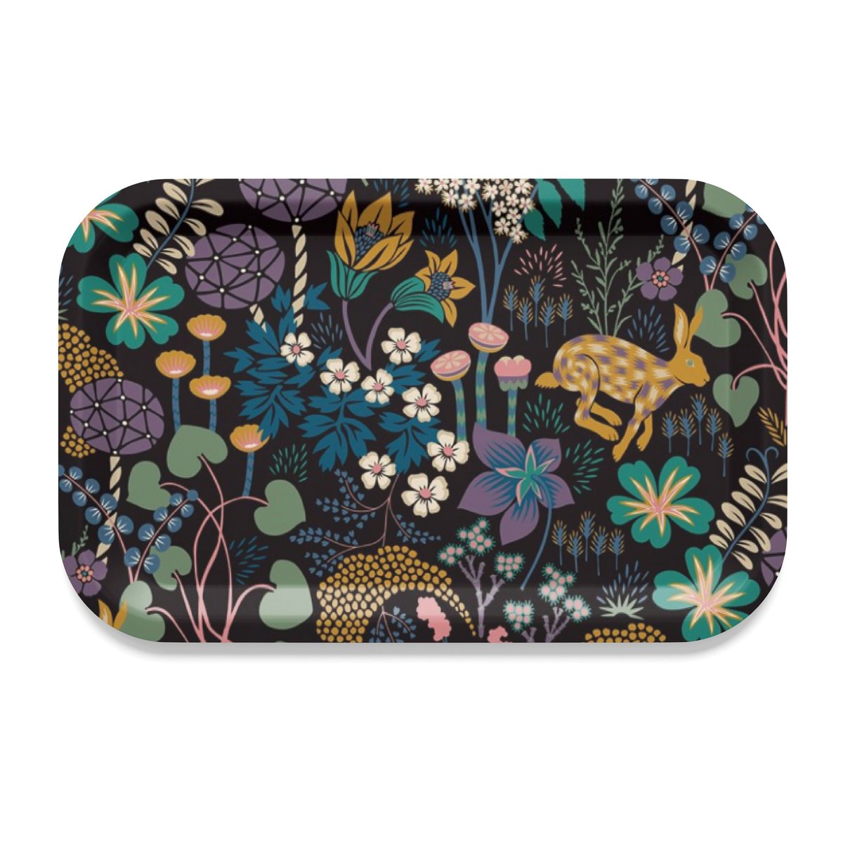 Arvidssons Textil Lyckeflykt dienblad 21x33 cm Zwart