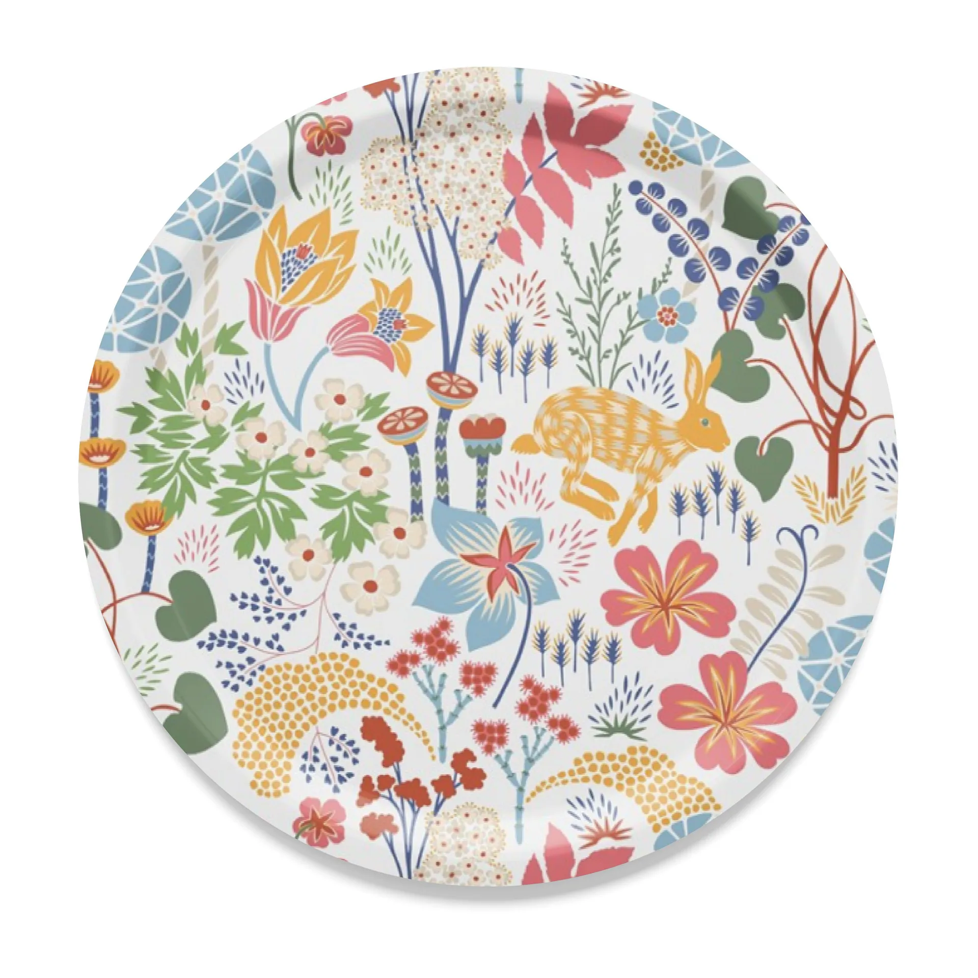 Lyckeflykt dienblad Ø31 cm, Multi Arvidssons Textil