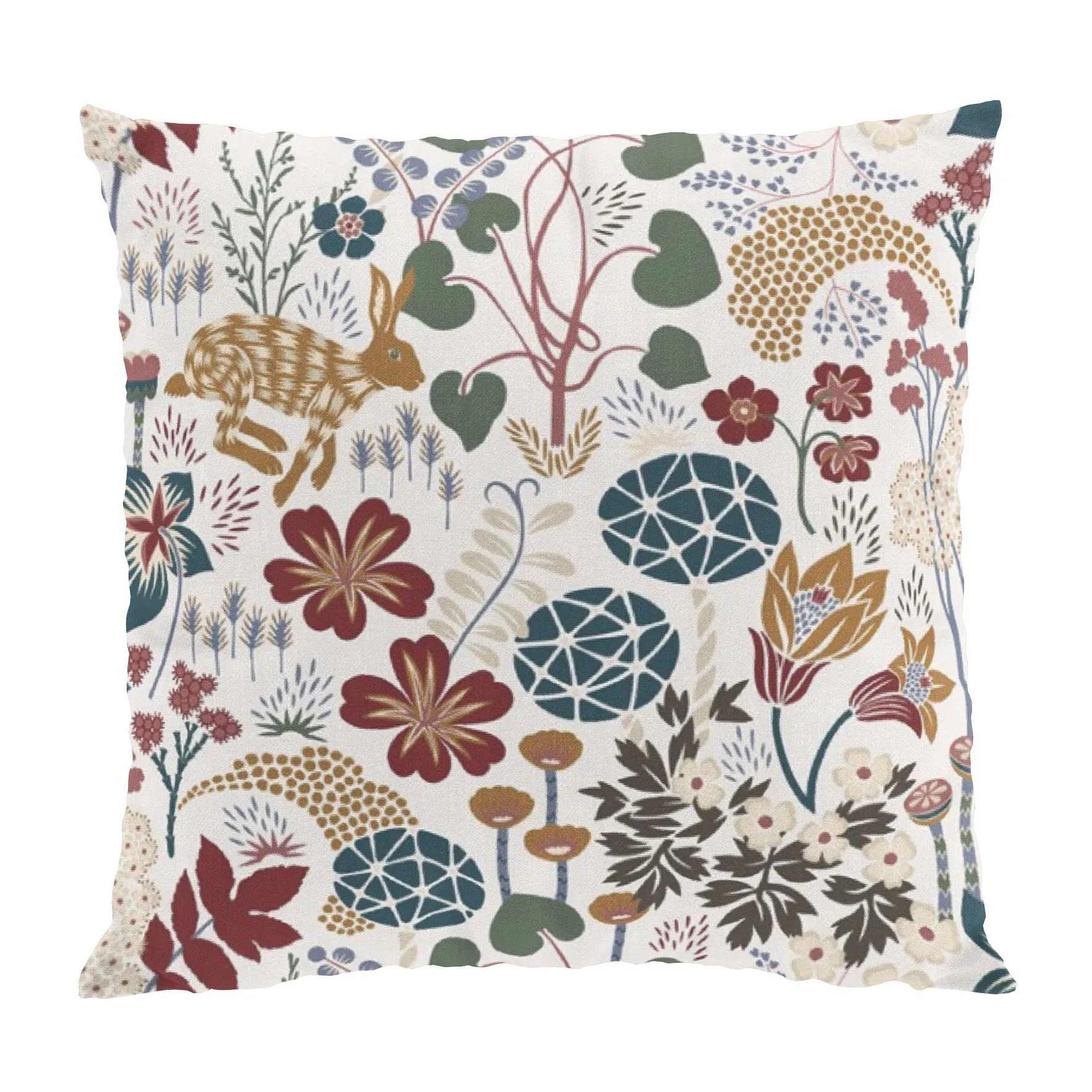 Lyckeflykt kussenhoes 47x47 cm, Roest-bruin Arvidssons Textil