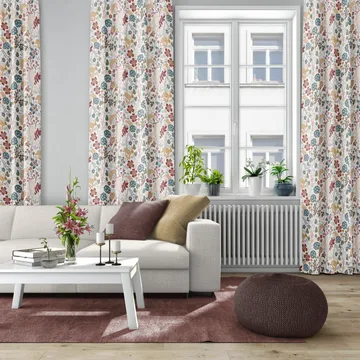Lyckeflykt stof - Roest-bruin - Arvidssons Textil