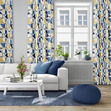 Mosaik stof - Blauw - Arvidssons Textil