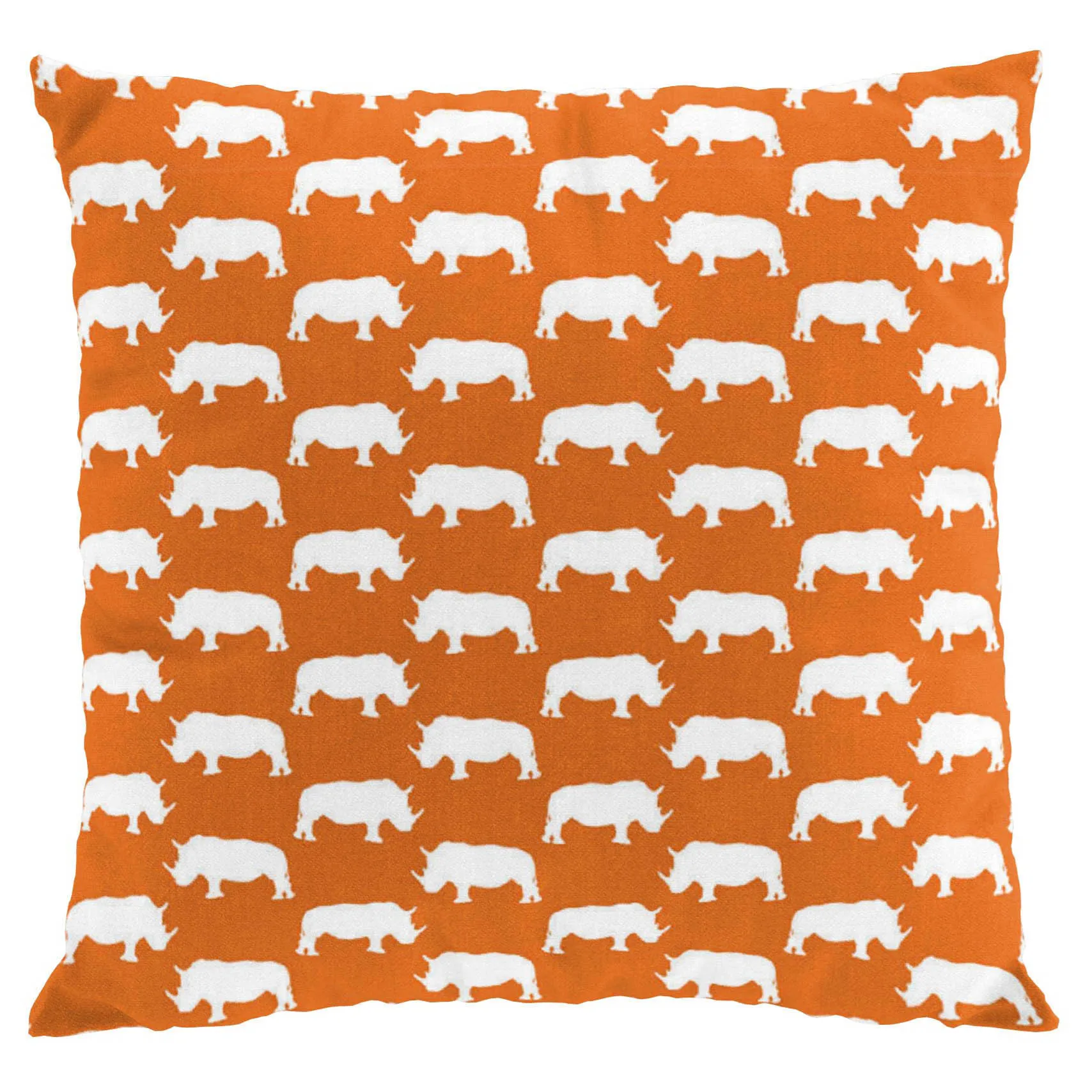 Noshörning kussenhoes, oranje Arvidssons Textil