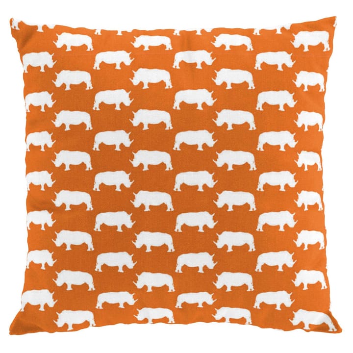 Noshörning kussenhoes - oranje - Arvidssons Textil