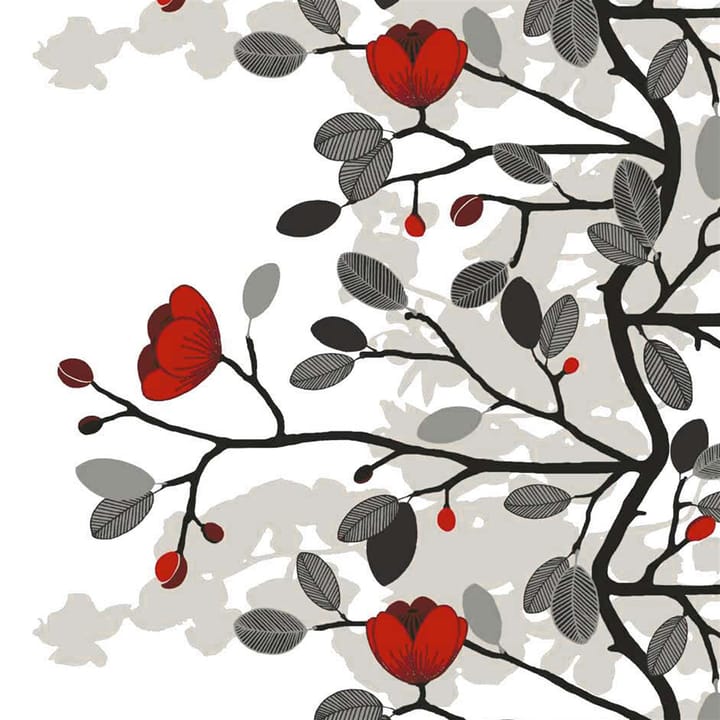 Ofelia stof, rood-bruin Arvidssons Textil