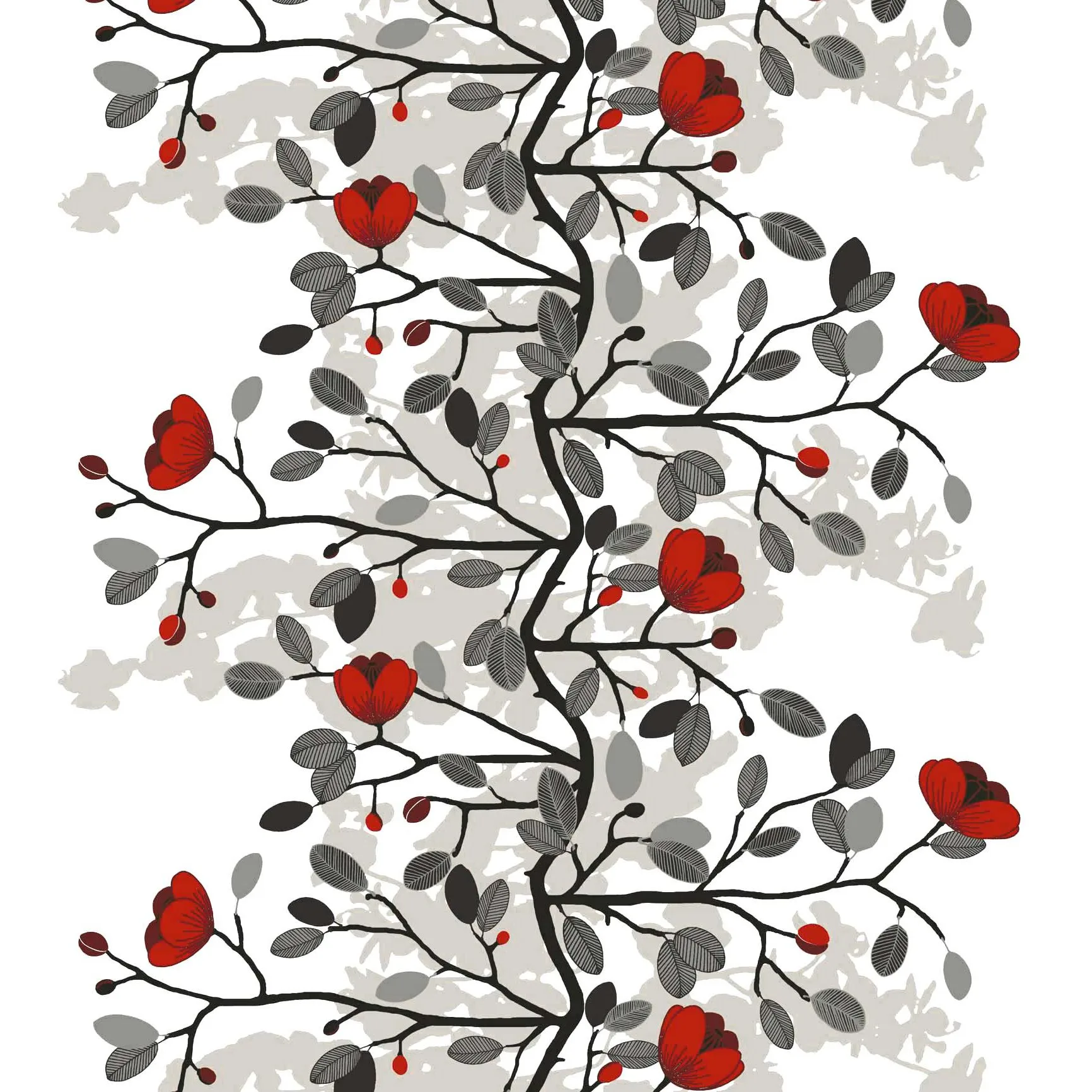 Ofelia tafelzeil, rood-bruin Arvidssons Textil