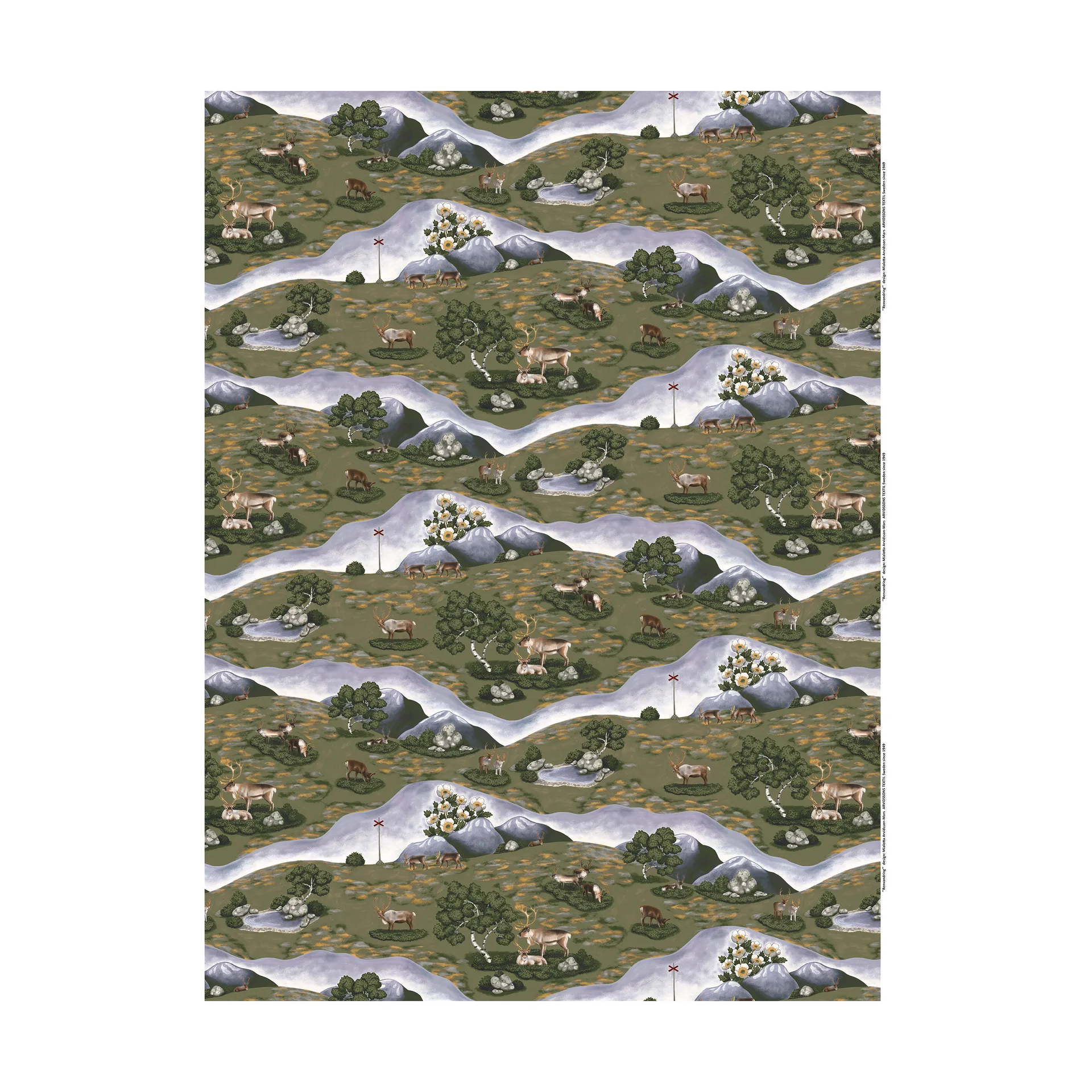 Reiniging van tafelzeil, Donkergroen Arvidssons Textil