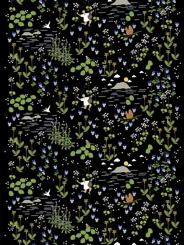 Rönnerdahl tafelzeil - Zwart-groen - Arvidssons Textil