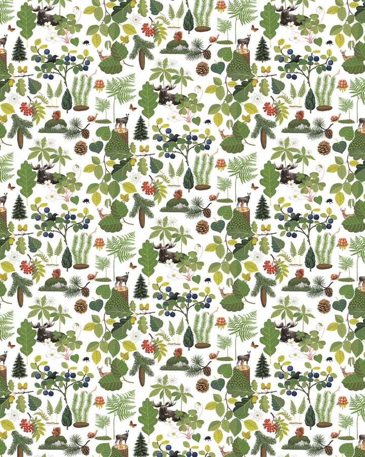 Skogsliv tafelzeil - Groen - Arvidssons Textil