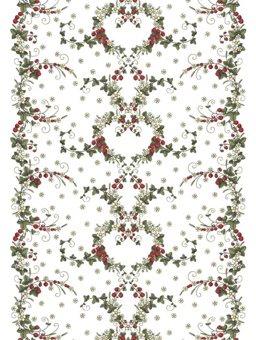 Smultronstället stof - Offwhite - Arvidssons Textil