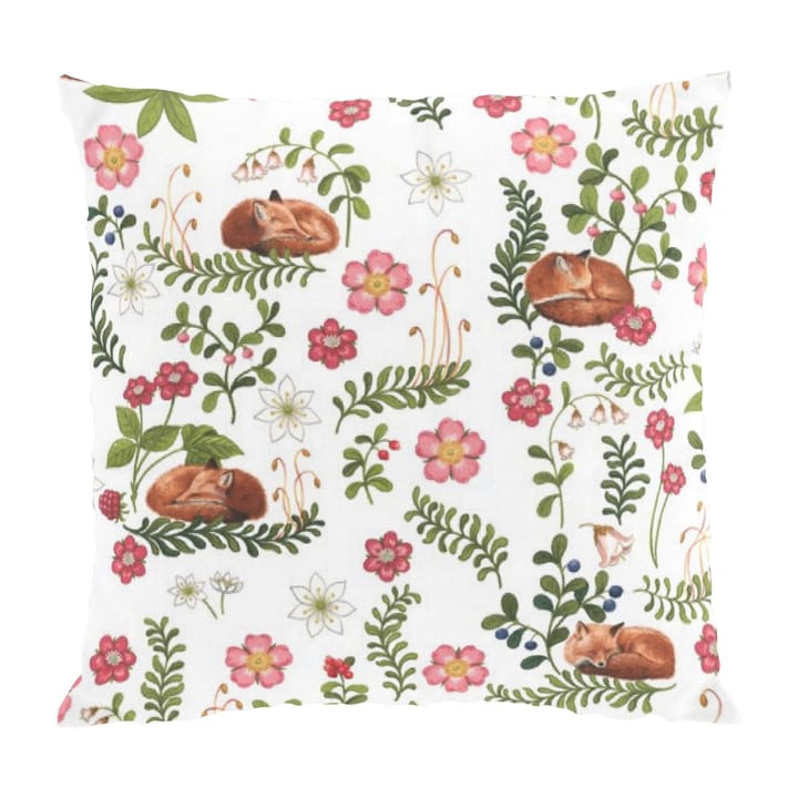 Sova räv kussenhoes 47x47 cm - Groen-roze - Arvidssons Textil