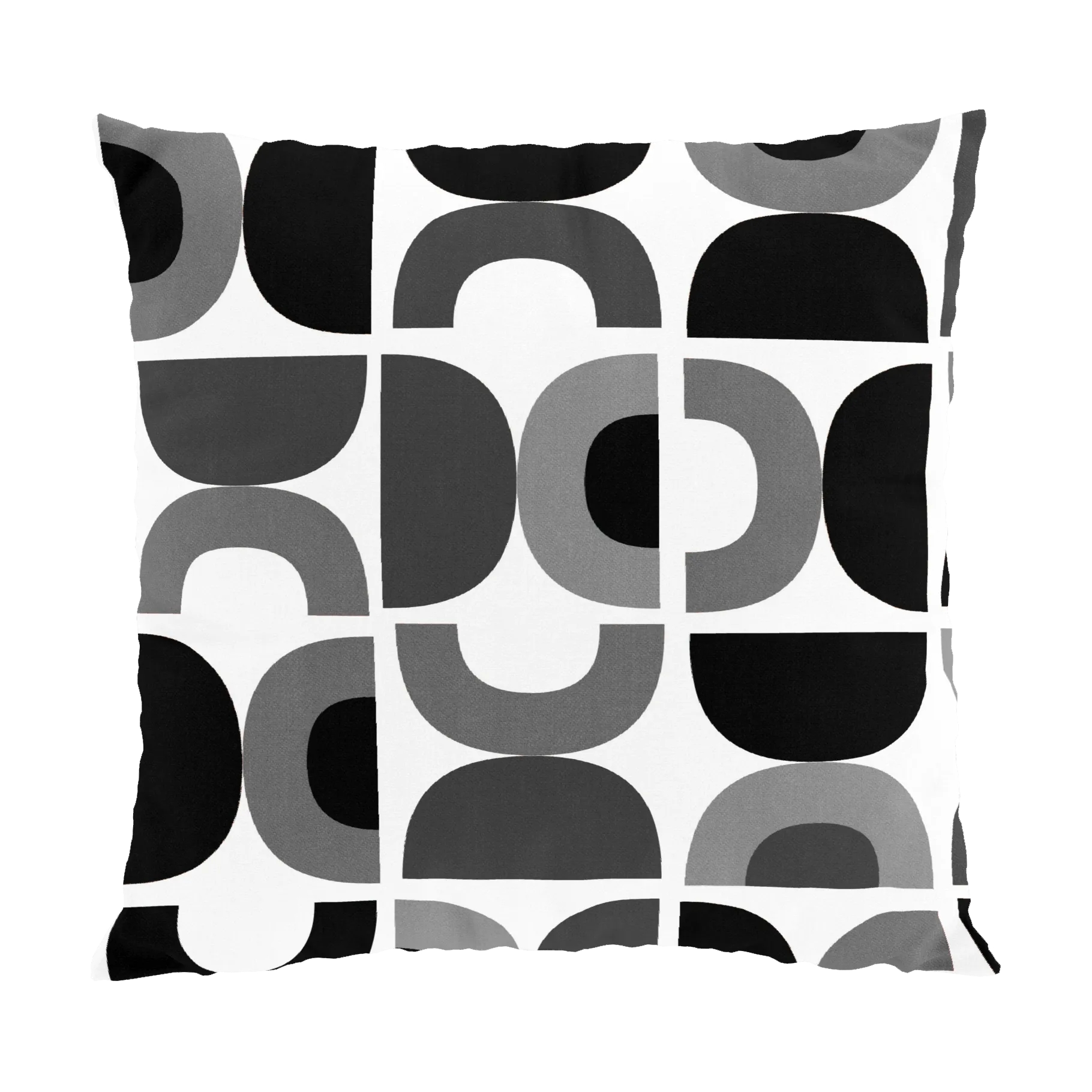 Spiraldans kussenhoes 47x47 cm, Grijs Arvidssons Textil