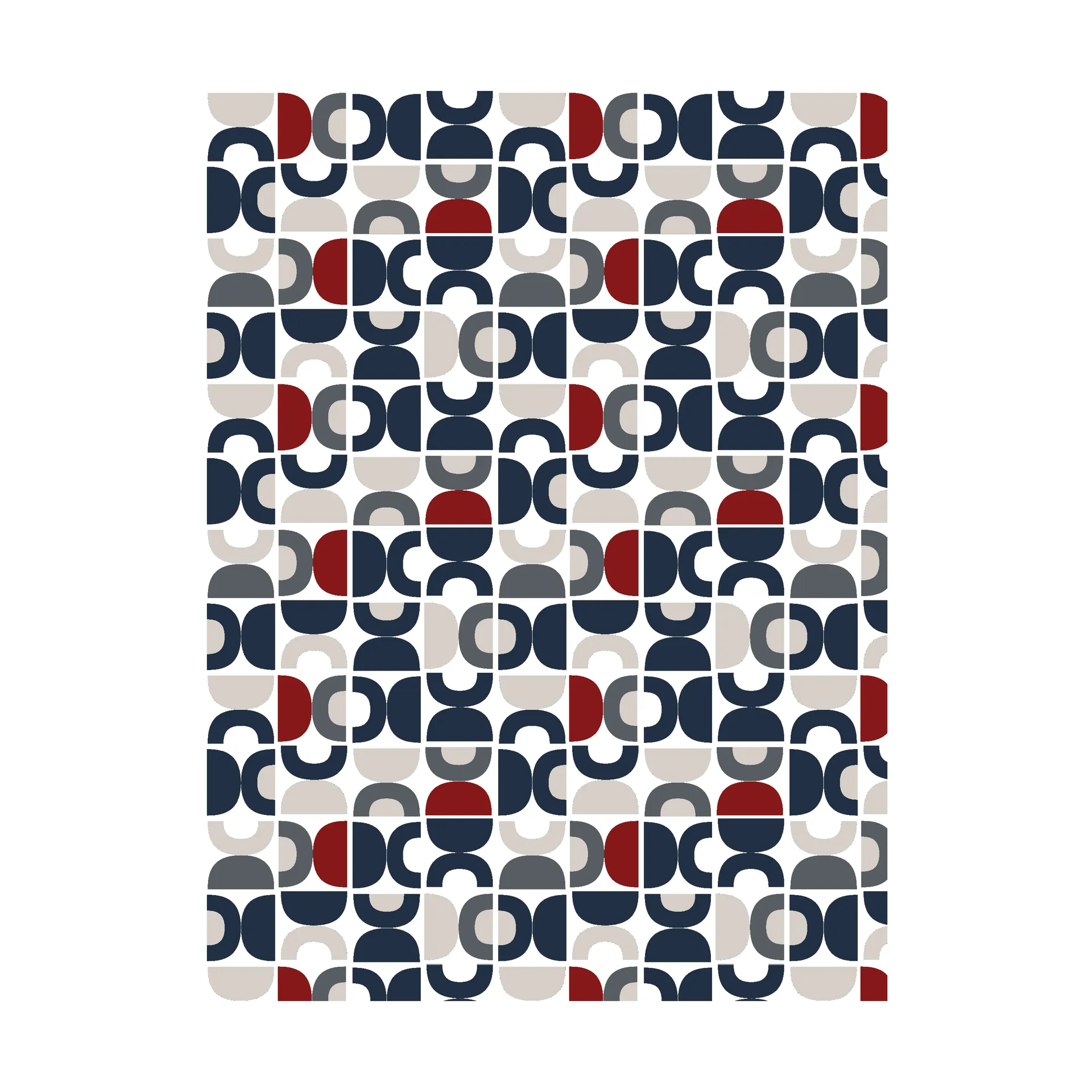 Spiraldans stof, Blauw Arvidssons Textil