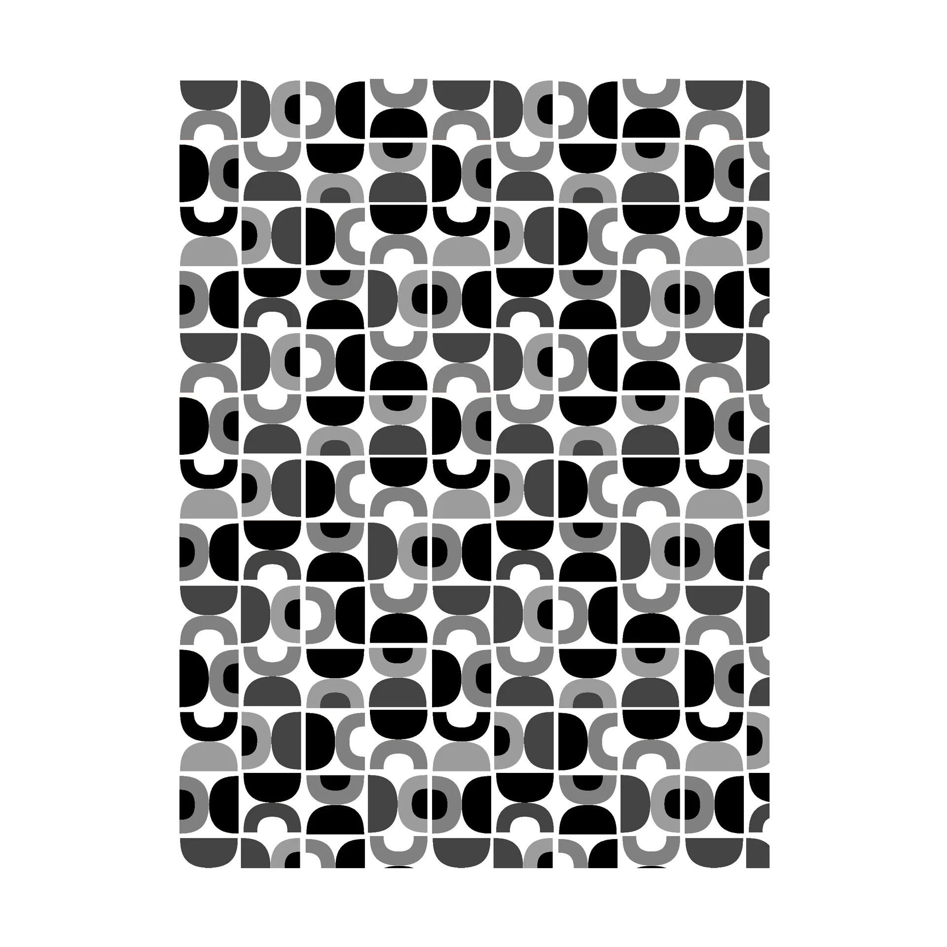 Spiraldans stof, Grijs Arvidssons Textil