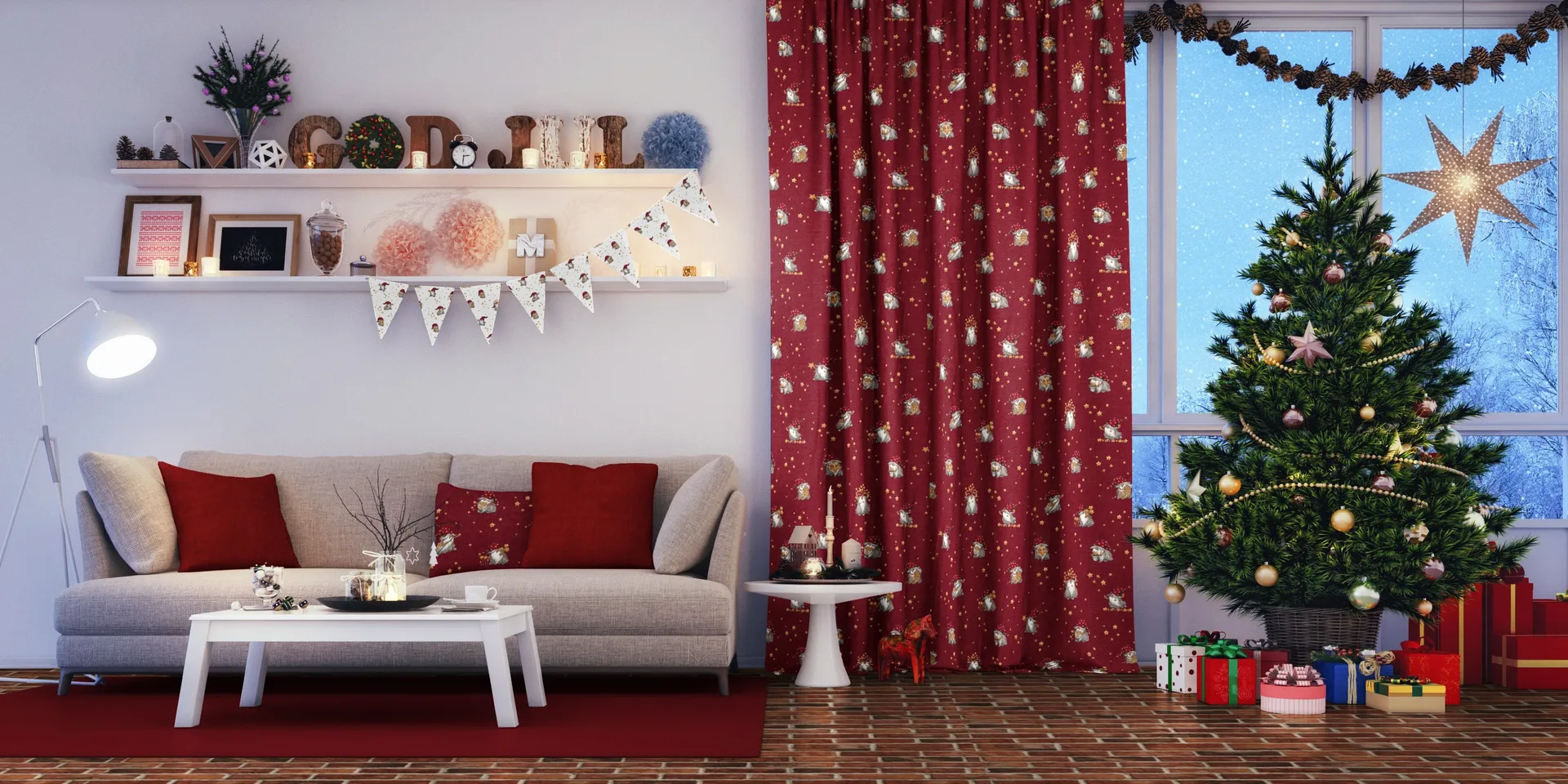 Stjärnglans stof, Rood Arvidssons Textil