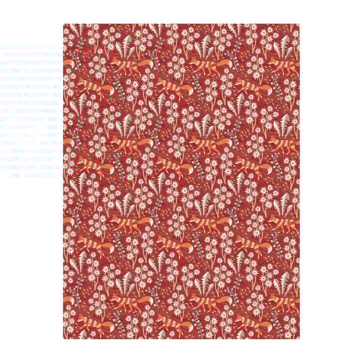 Stjärnspeja gewaxt tafelkleed - Rood - Arvidssons Textil