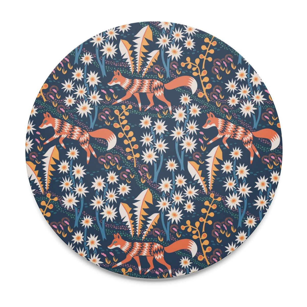 Arvidssons Textil Stjärnspeja pannenonderzetter o21 cm Donkerblauw