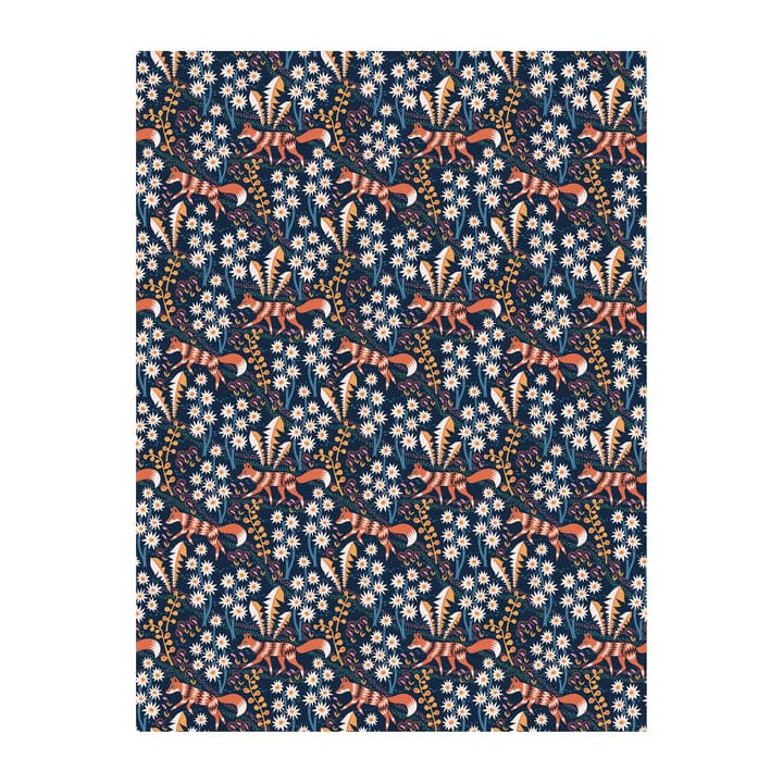 Stjärnspeja stof - Donkerblauw - Arvidssons Textil