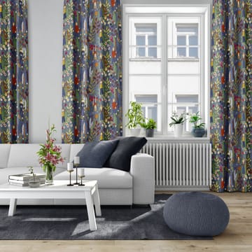 Trädgård stof - Blauw - Arvidssons Textil