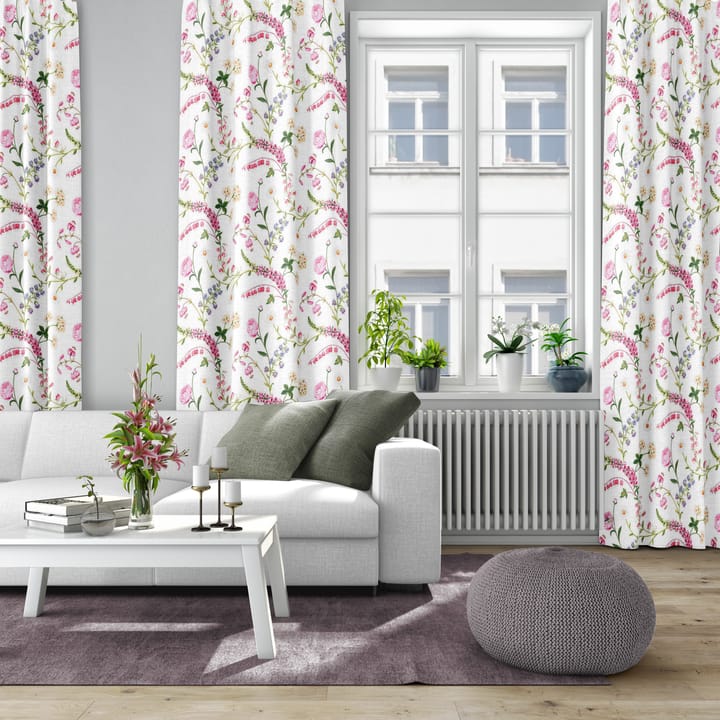 Trädgårdsblom stof, Roze Arvidssons Textil