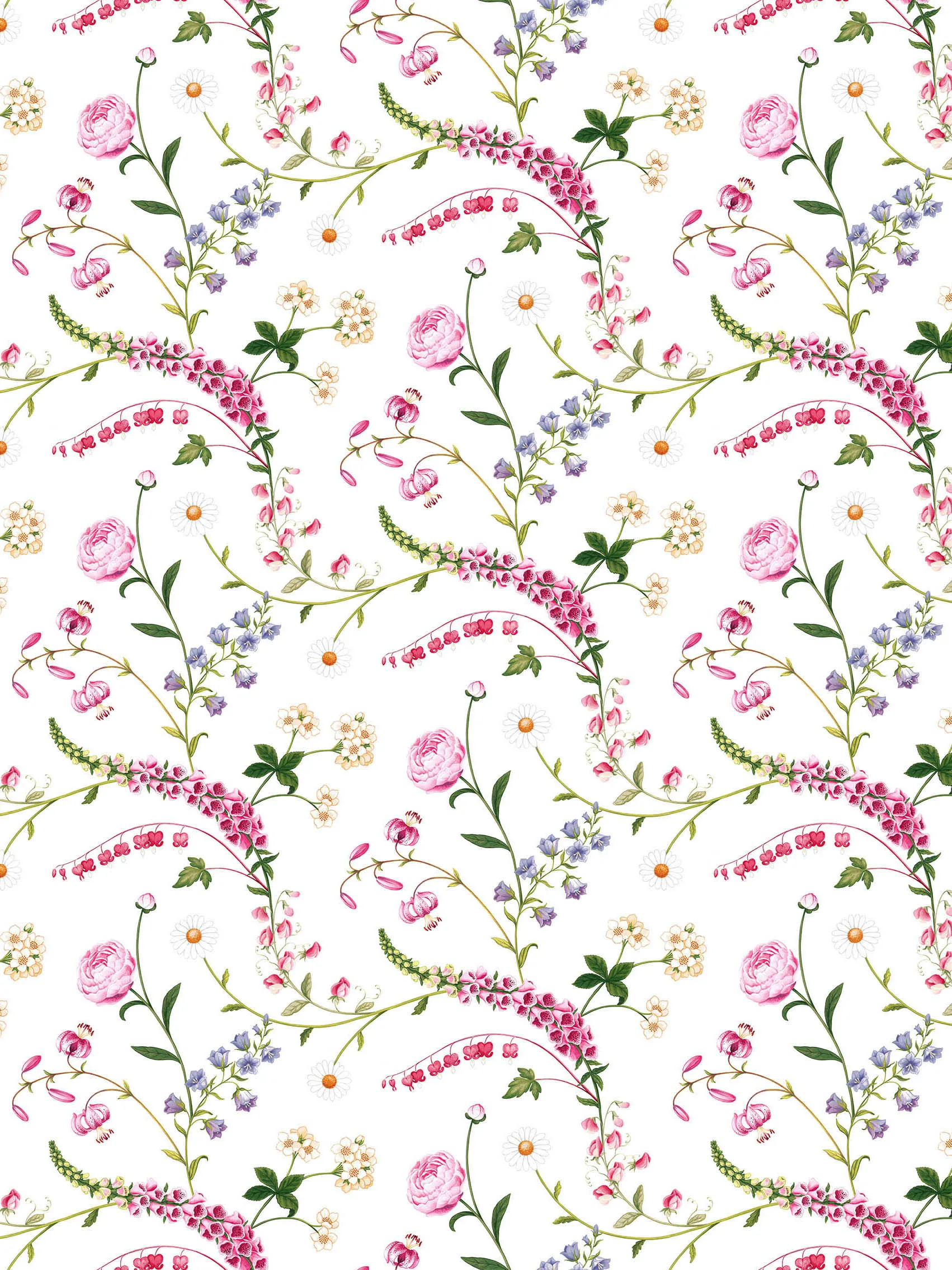 Trädgårdsblom tafelzeil, Roze Arvidssons Textil